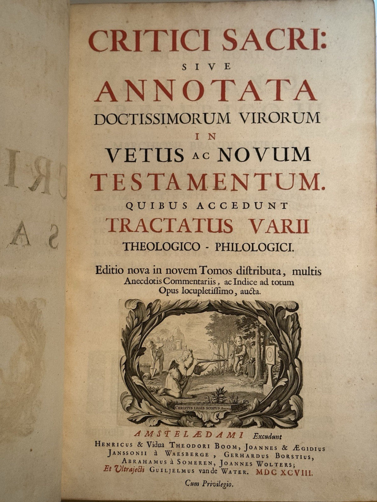 Biblia Sacra 1698