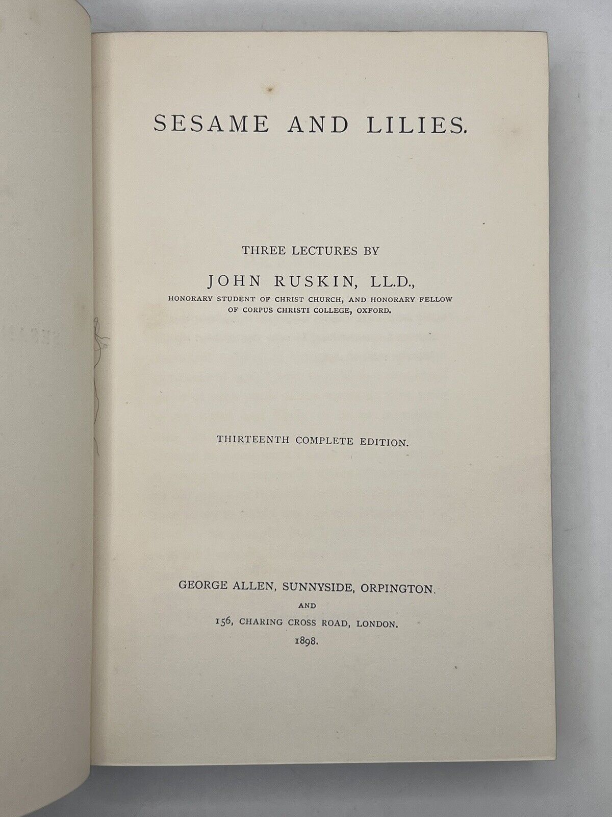 The Works of John Ruskin 1896-99