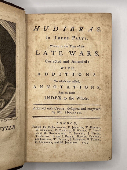 Hudibras by Samuel Butler 1775