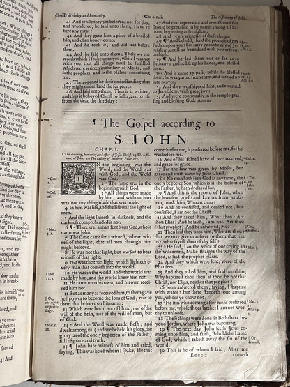 Antique King James Bible 1674