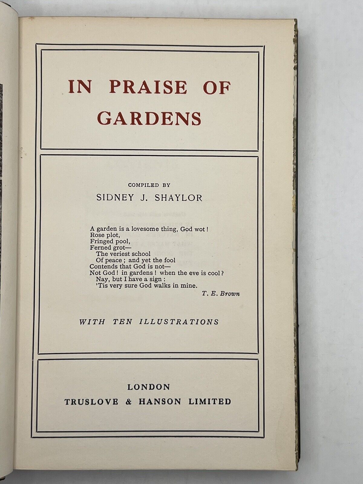 In Praise of Gardens Fore-Edge Painting