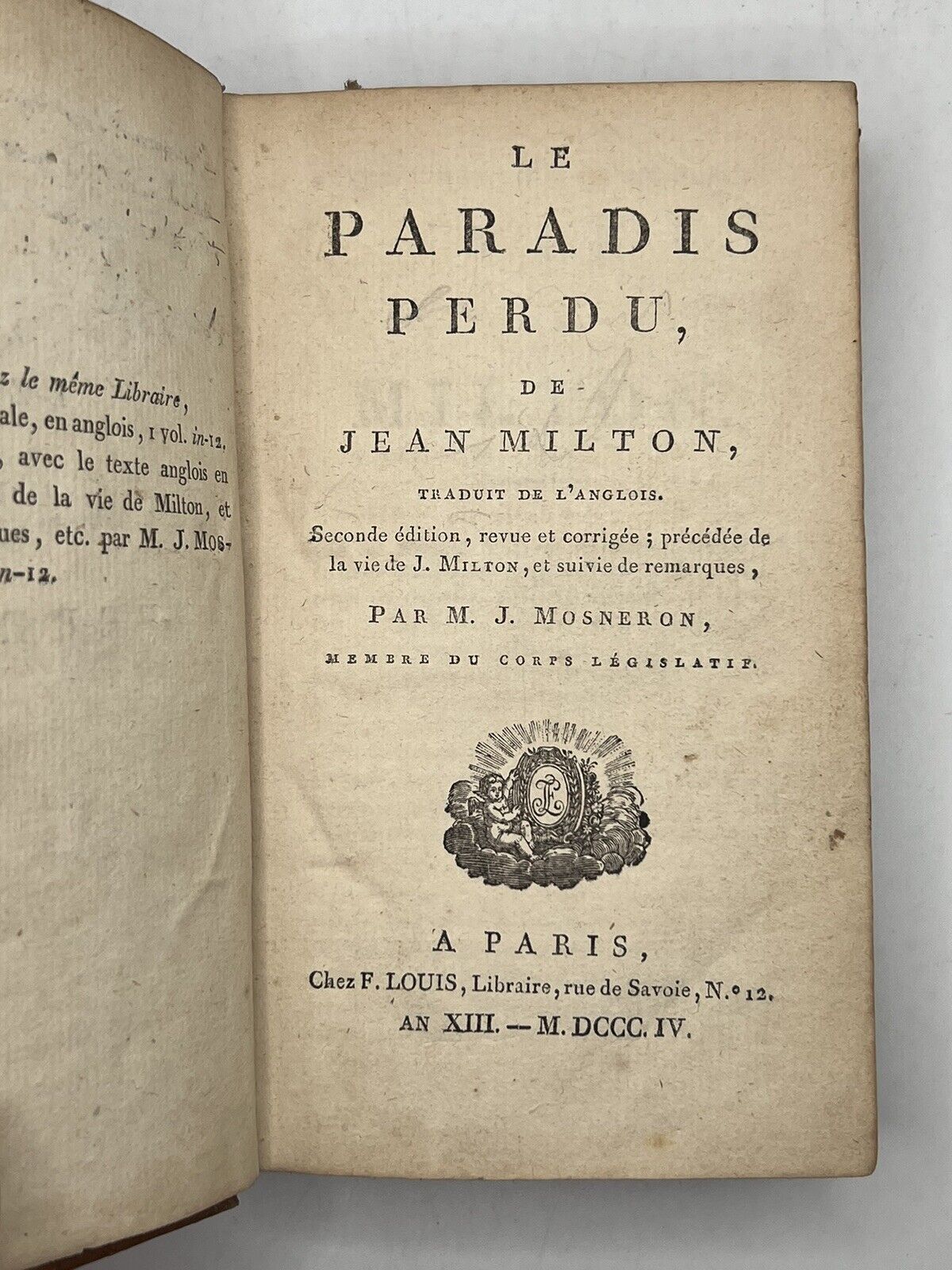 Paradise Lost by John Milton 1804