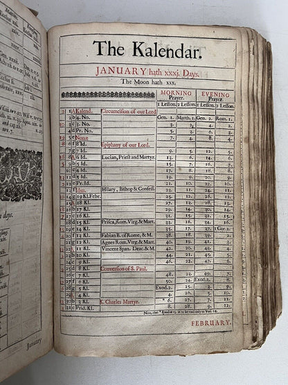 The Book of Common Prayer 1662 First Edition