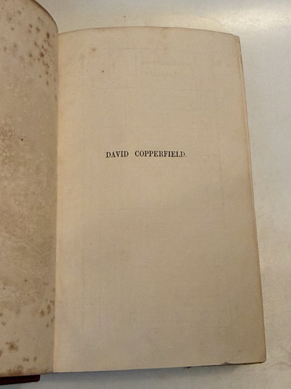 David Copperfield by Charles Dickens 1850 First Edition