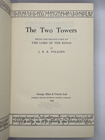 The Two Towers by J.R.R Tolkien 1954 First Edition First Impression