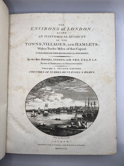 The Environs of London by Daniel Lysons 1811