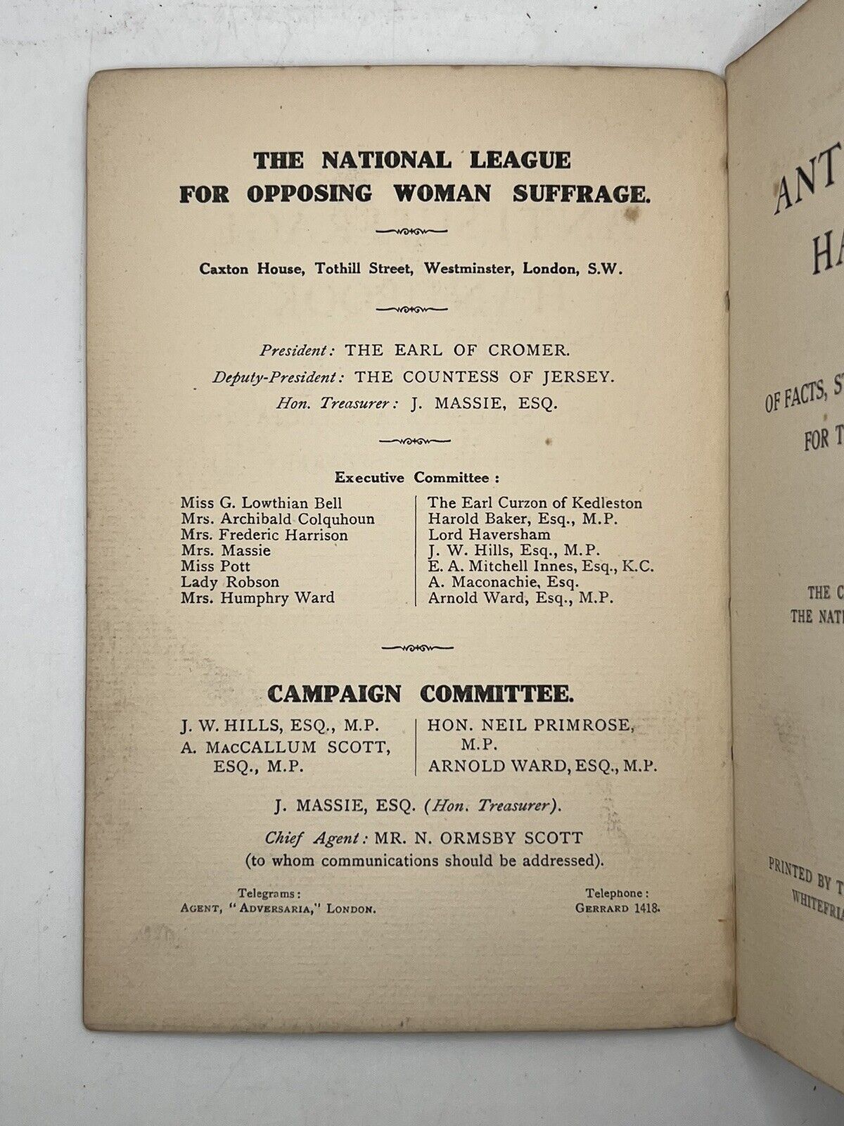 The Anti-Suffrage Handbook 1912