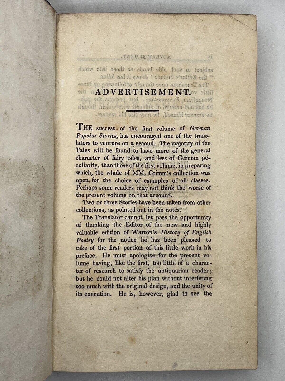 Grimm's Fairy Tales 1826 First Edition in English