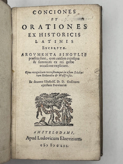 Latin Historians; Sermons, Speeches, Oratory 1652 Elzevir Press