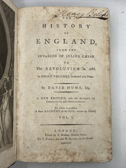 The History of England by David Hume 1792-1802