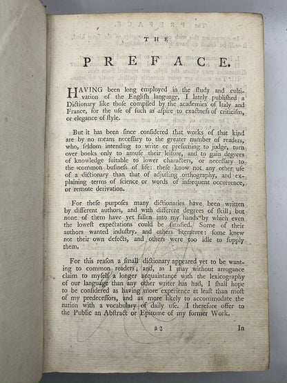 A Dictionary of the English Language by Samuel Johnson 1794