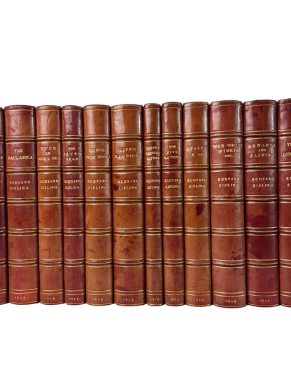 Works of Rudyard Kipling 1904-15 Bound by Bumpus