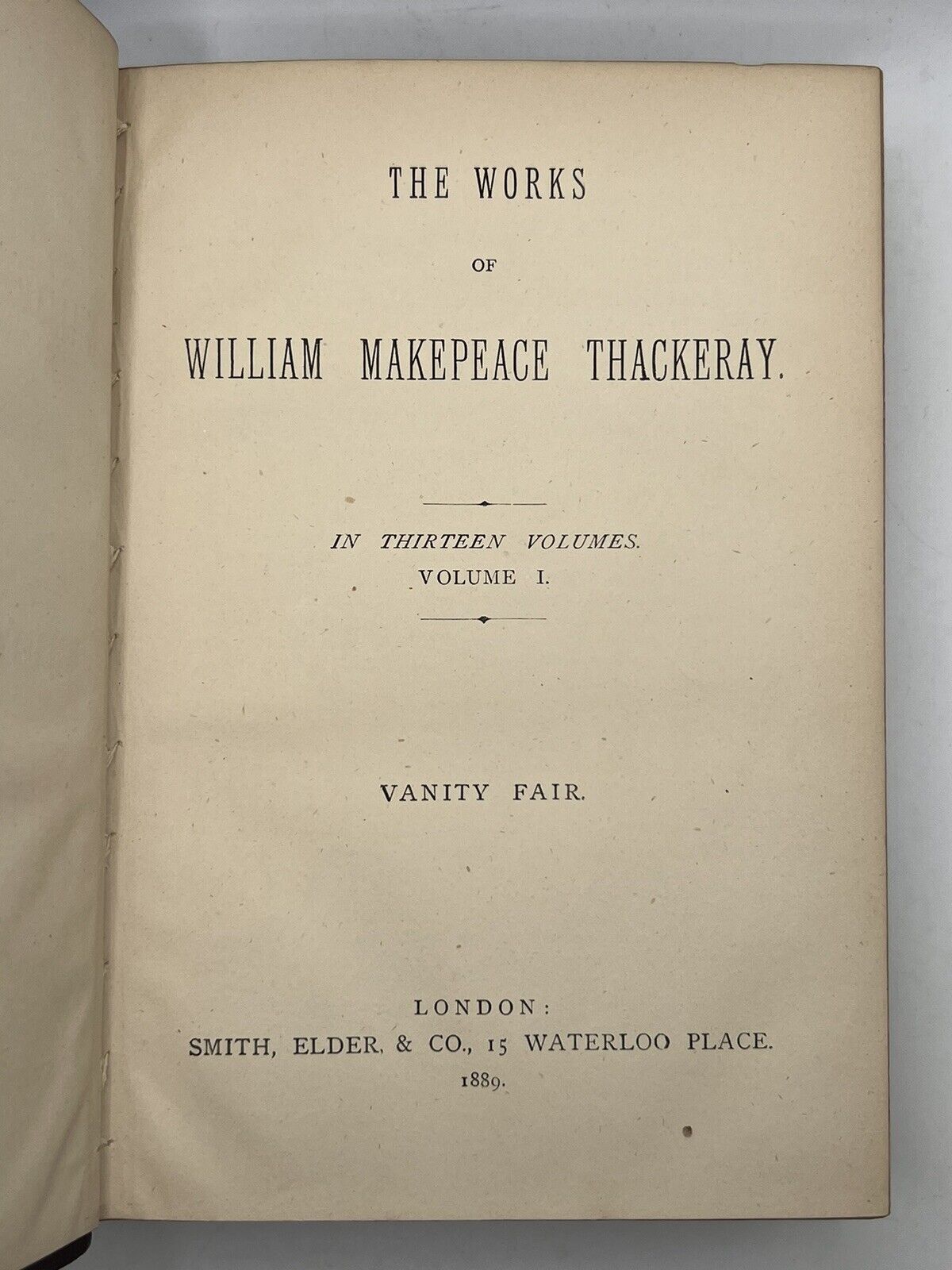 The Works of William Makepeace Thackeray 1887-90