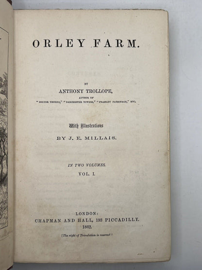 Orley Farm by Anthony Trollope 1862 First Edition Original Cloth