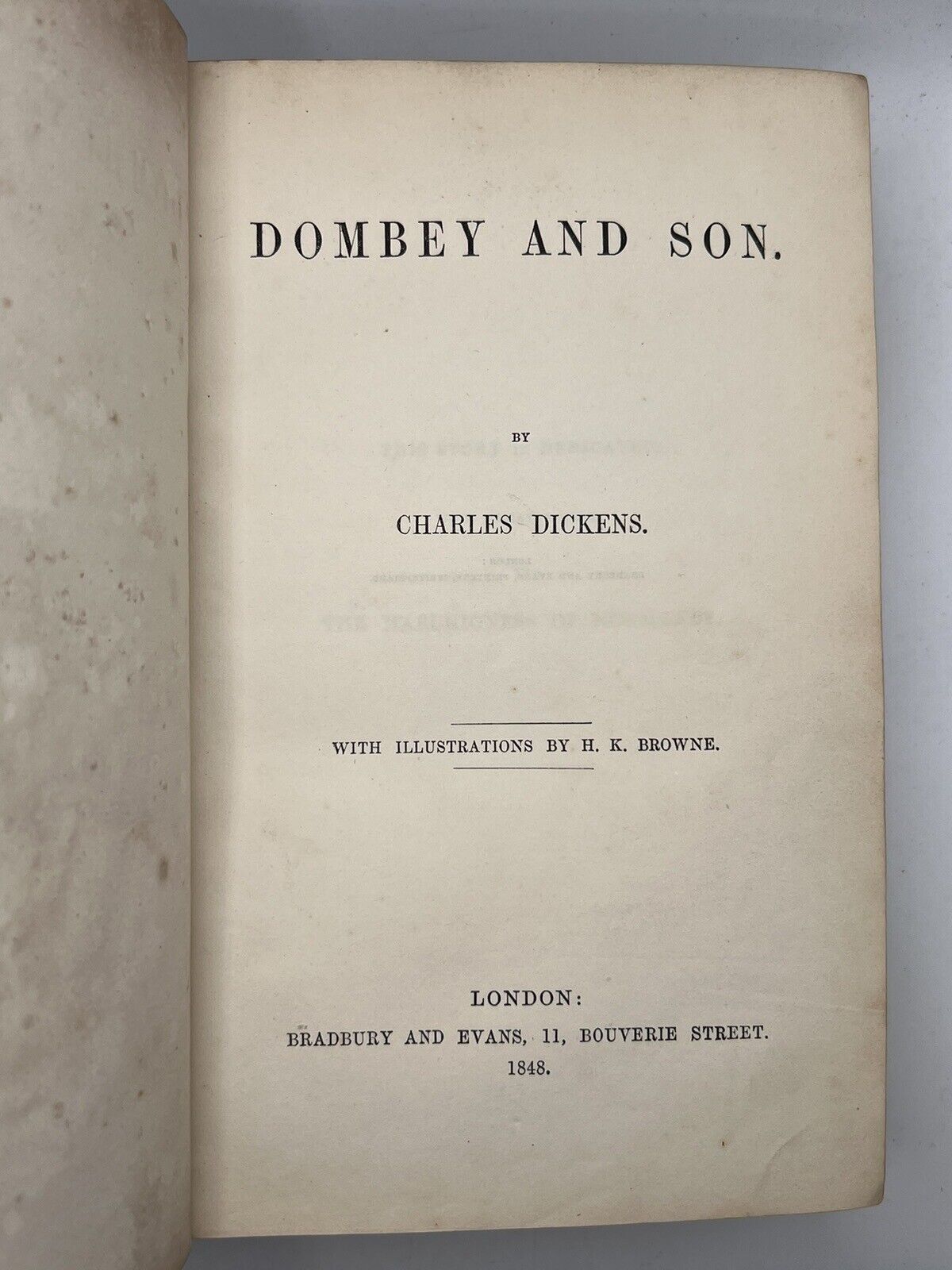 Dombey and Son by Charles Dickens 1848 First Edition First Impression