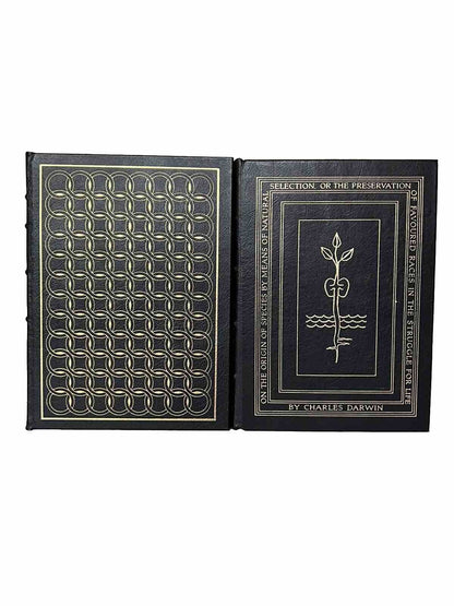 The Works of Charles Darwin 1976 Easton Press Origin of Species & Descent of Man