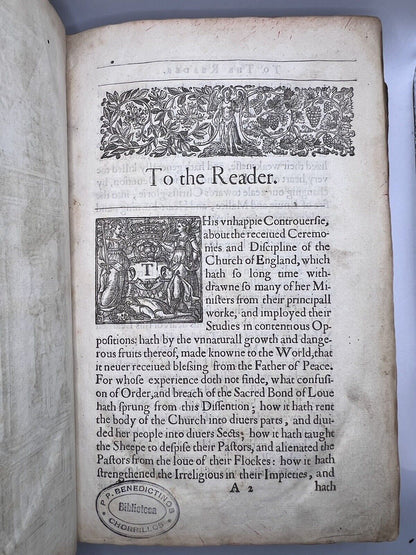 Of the Laws of Ecclesiastical Politie by Richard Hooker 1617