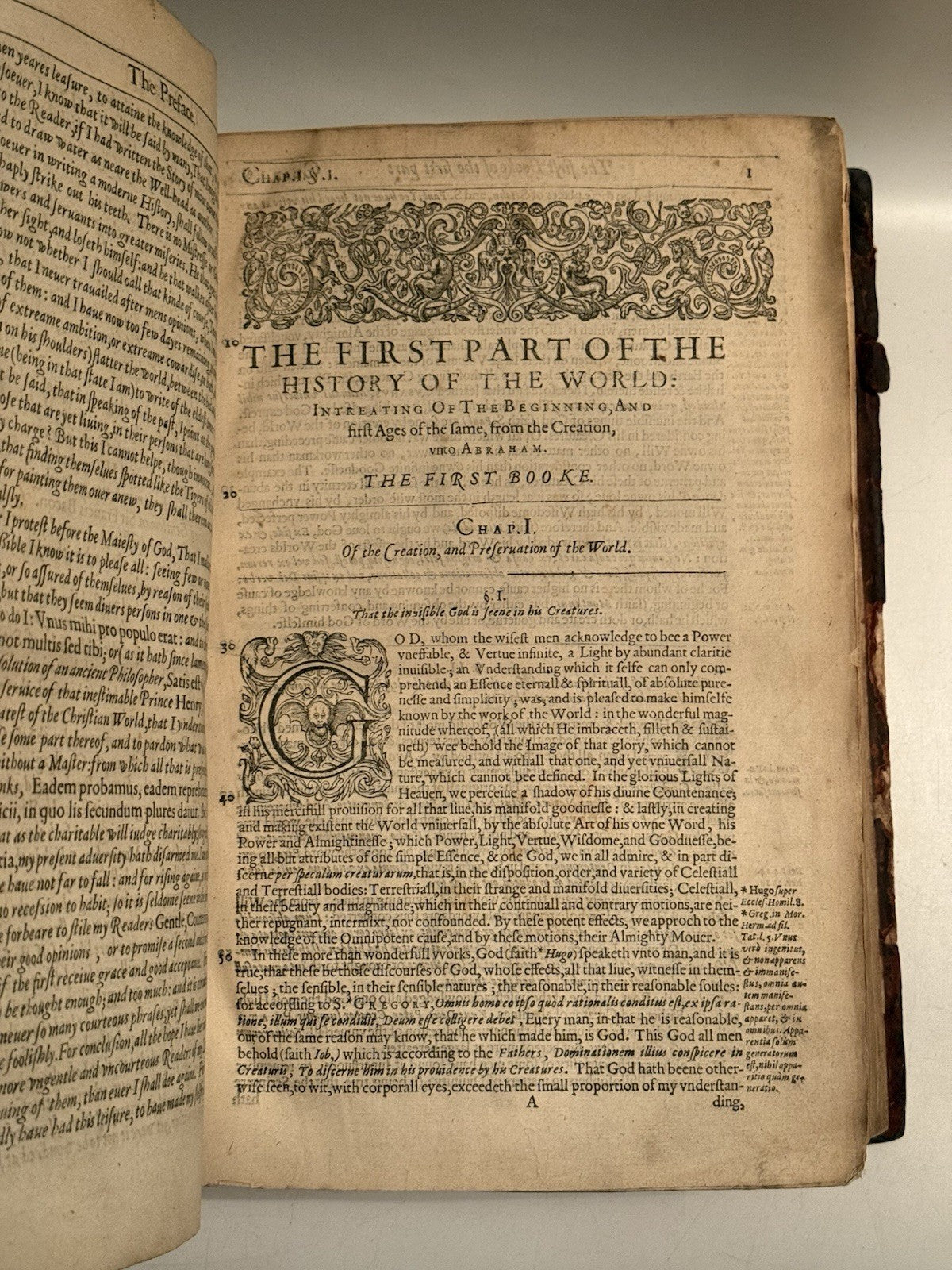 Walter Raleigh's History of the World 1614 (ie 1628) Fourth Edition
