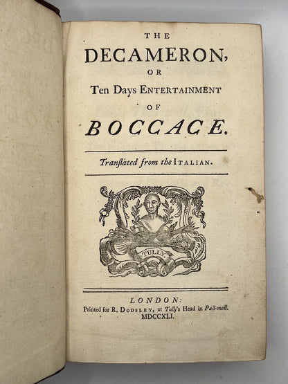 The Decameron by Boccaccio 1741