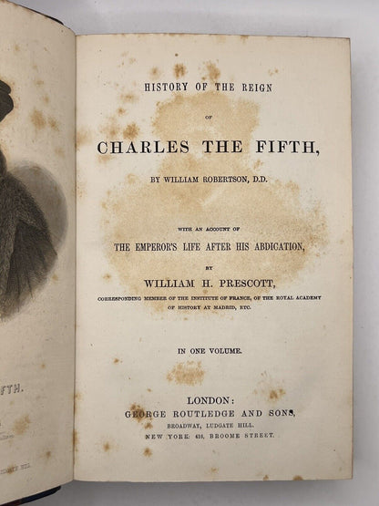 History of the Reign of Charles the Fifth c. 1860