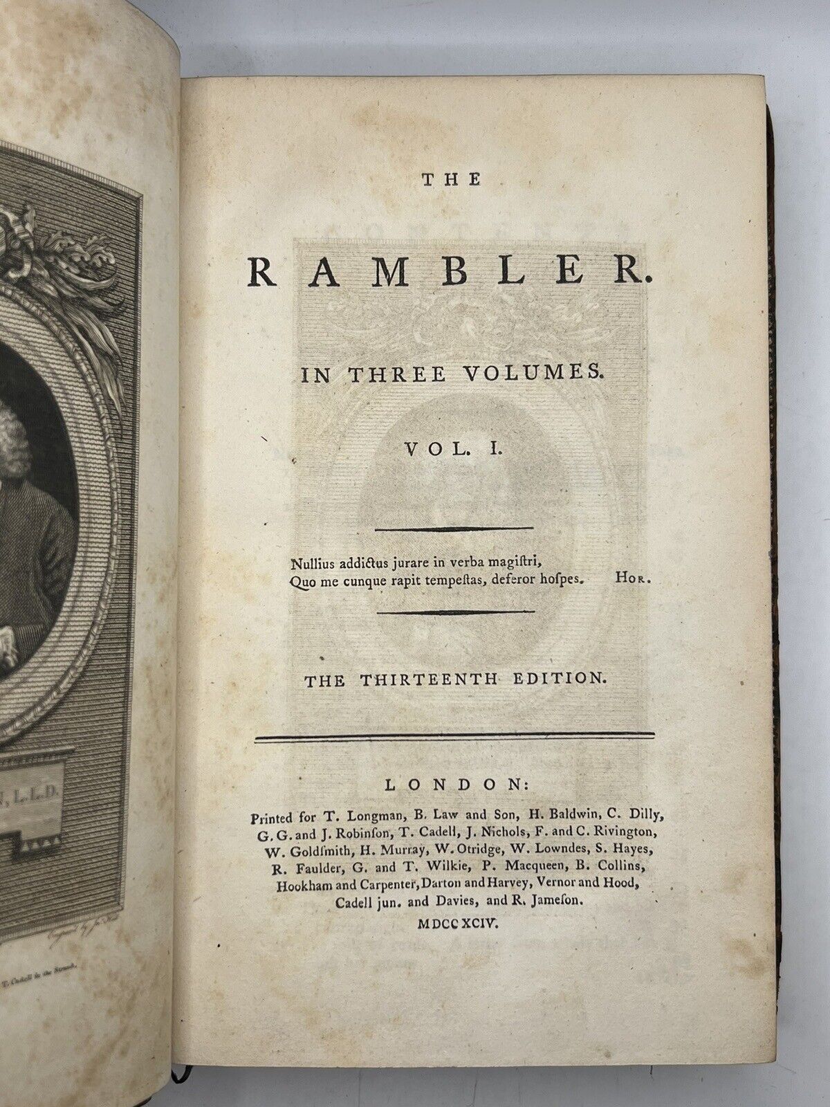 The Rambler by Samuel Johnson 1794