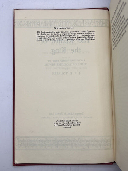 The Return of the King by J.R.R Tolkien 1955 First Edition First Impression