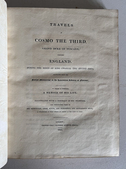 The Travels of Cosmo the Third 1821