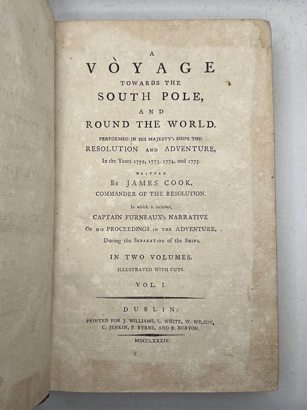 A Voyage Towards the South Pole by Captain James Cook 1784 Early Edition