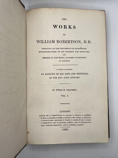 The Works of William Robertson 1820