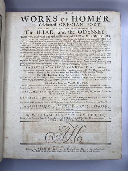 The Iliad and the Odyssey by Homer c.1798