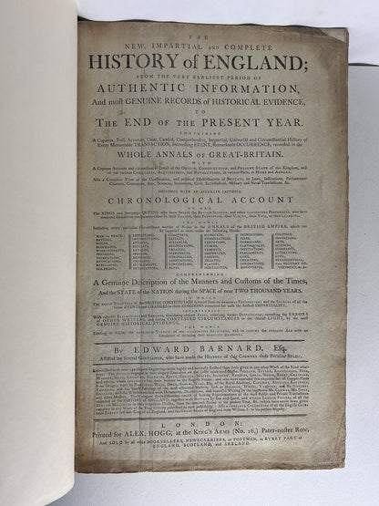 Complete History of England c.1790