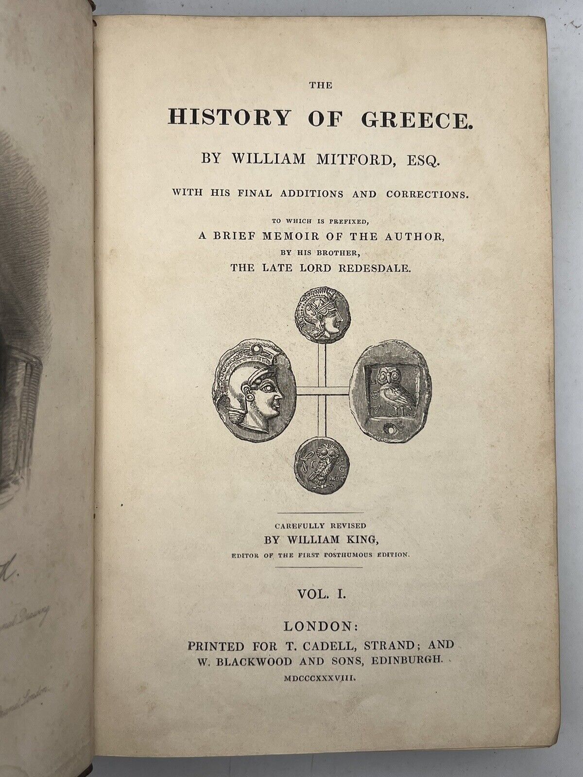 The History of Greece by William Mitford 1838