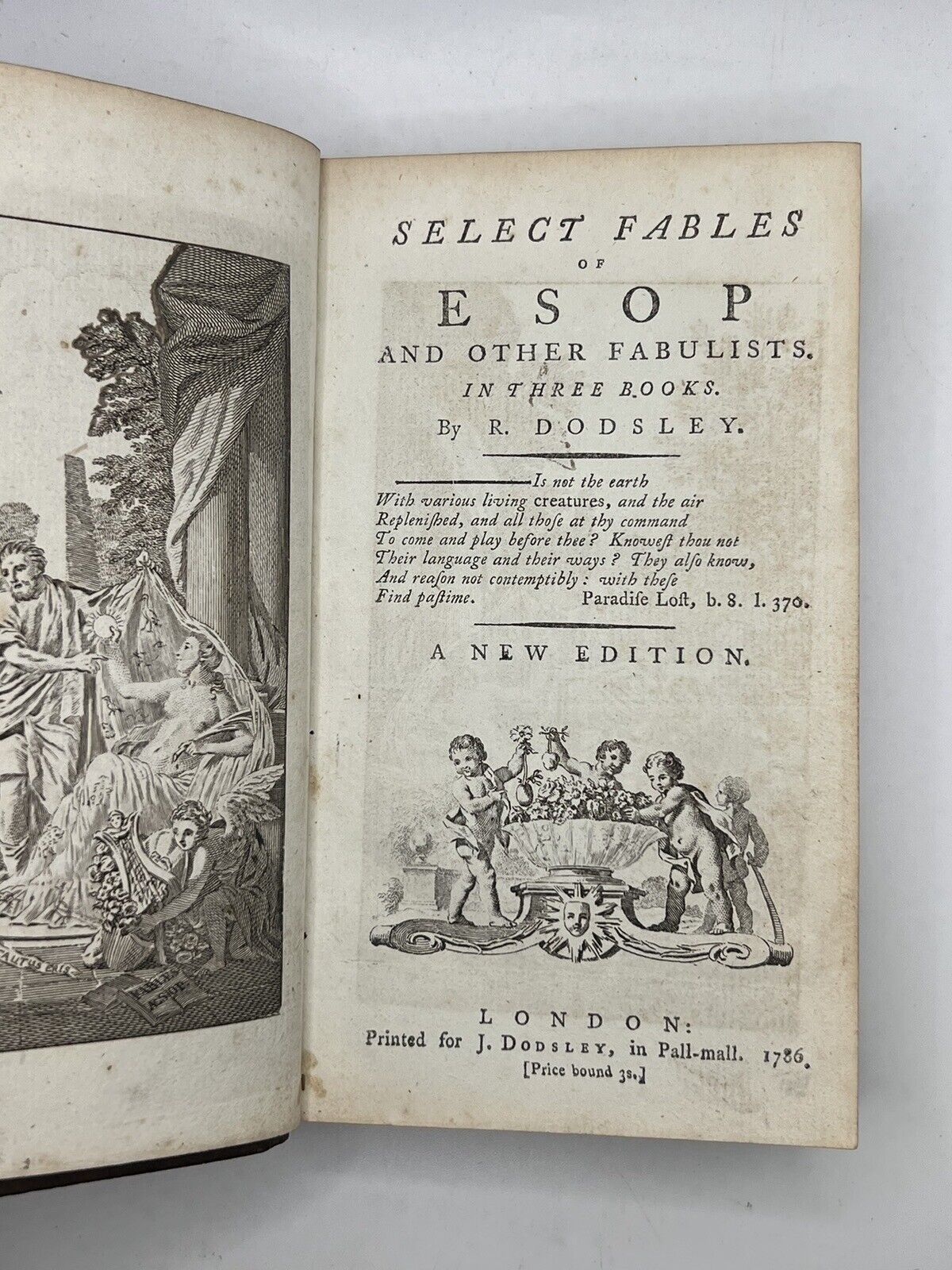 Aesop's Fables and Other Fables 1786; Dodsley Edition