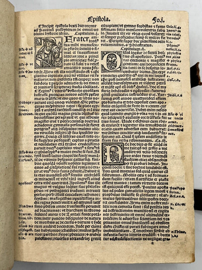 Biblia Latina 1514; Illustrated Post-Incunable Octavo Bible