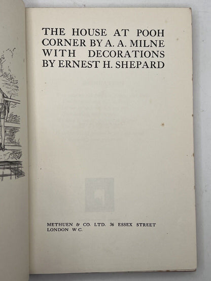 The House at Pooh Corner by A. A. Milne 1928 First Edition First Impression IMP Dust Jacket