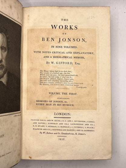 The Works of Ben Jonson 1816