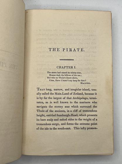 The Pirate By Sir Walter Scott 1822 First Edition