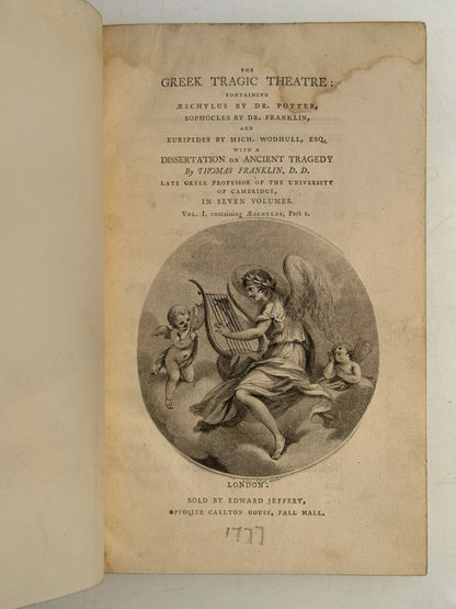 The Greek Tragic Theatre 1777 Aeschylus, Euripides, Sophocles