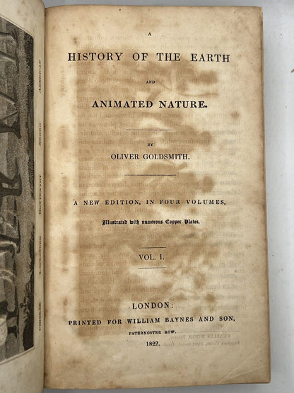 A History of the Earth and Animated Nature by Oliver Goldsmith 1822