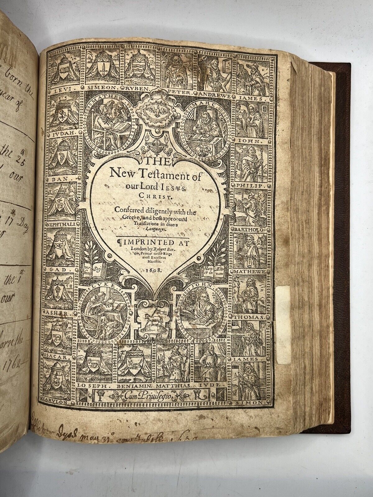 Antique Bible 1608 Geneva Bible