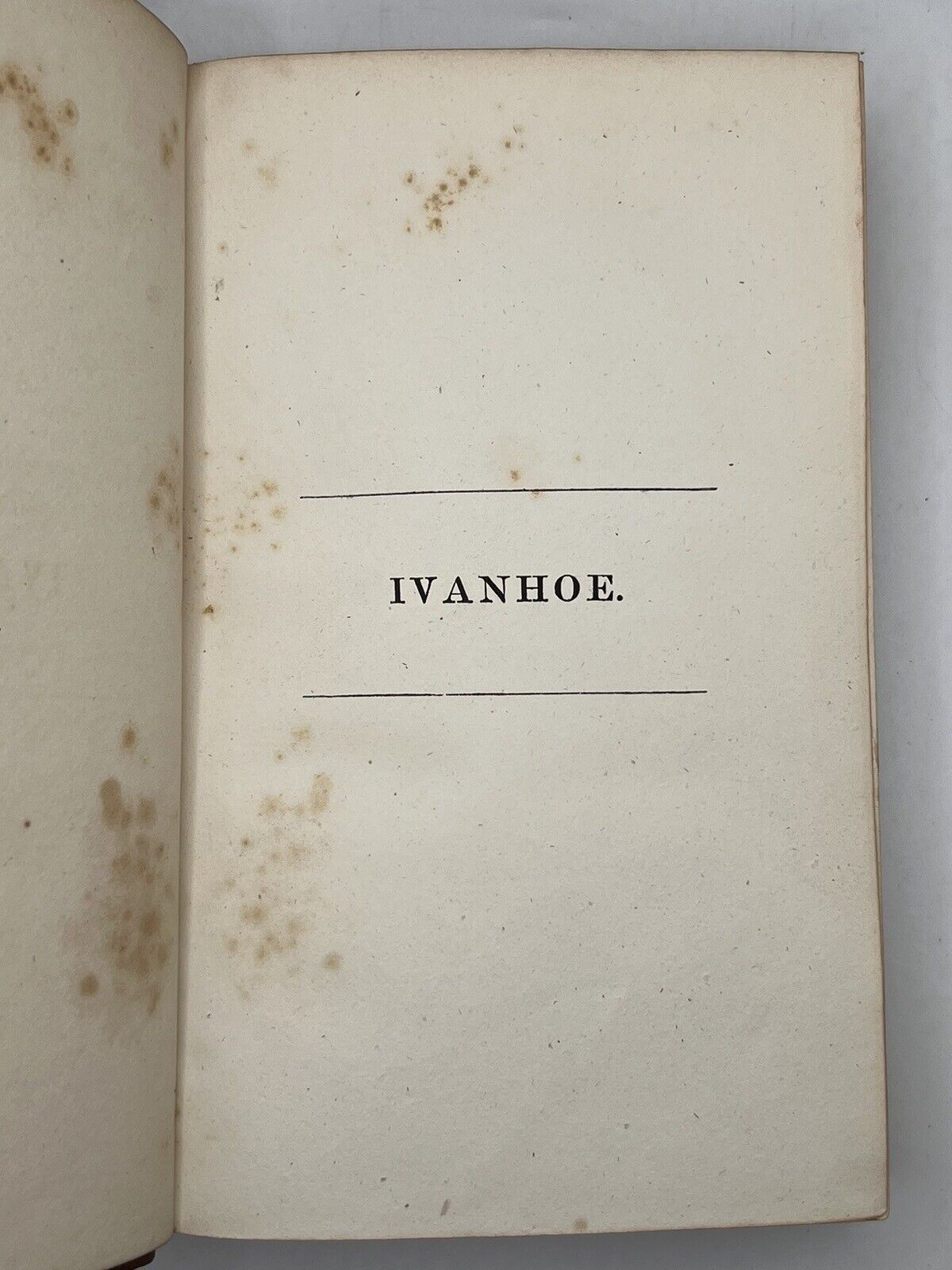 Ivanhoe by Sir Walter Scott 1820 First Edition First Impression