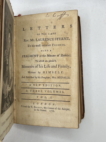 The Letters of Laurence Sterne 1776