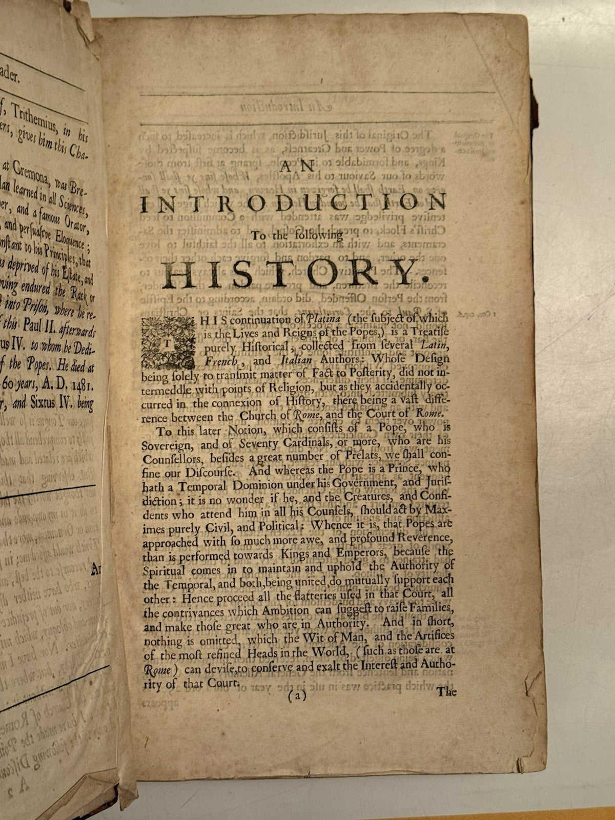 Platina's Lives of the Popes 1688 Second English Edition