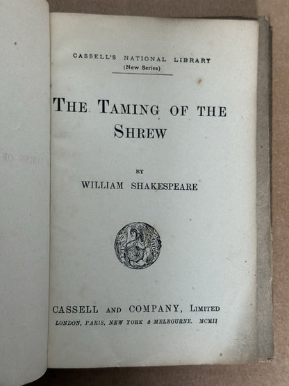 The Taming of the Shrew by William Shakespeare 1902