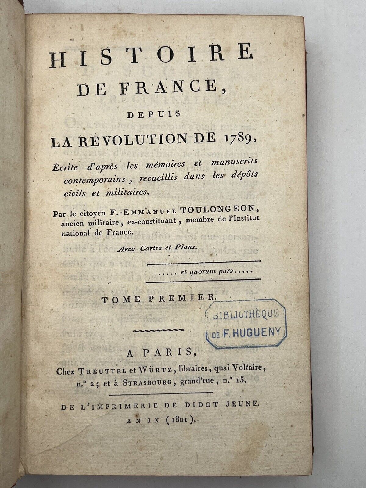 The History of the French Revolution 1801-1810 First Edition