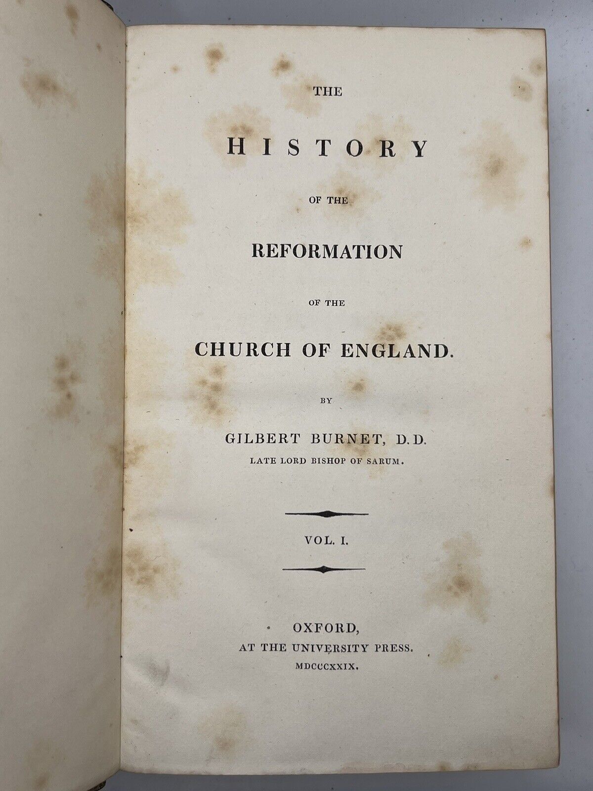 The History of the Reformation by Gilbert Burnet 1829