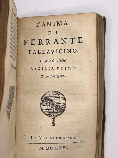 The Works of Ferrante Pallavicino 1666 First Elzevir Edition