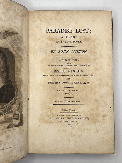 Paradise Lost by John Milton 1804 Fore-Edge Paintings