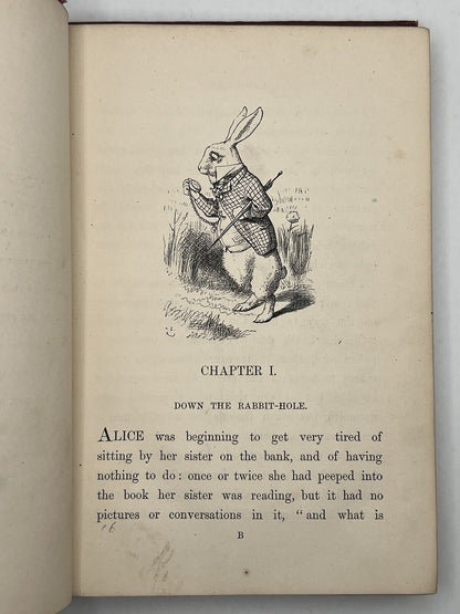 Alice's Adventures in Wonderland by Lewis Carroll 1867 First Edition