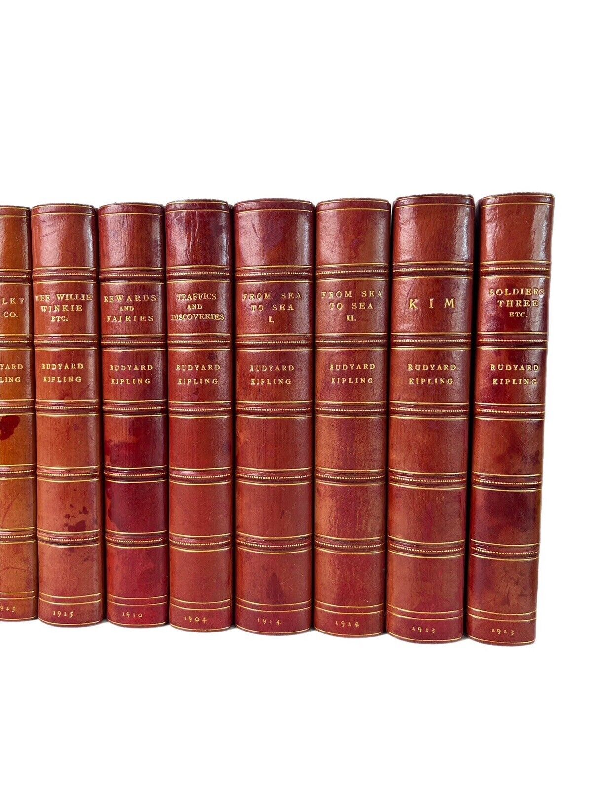 Works of Rudyard Kipling 1904-15 Bound by Bumpus